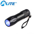 Track Powerful Led Purple Light UV 365nm Flashlight